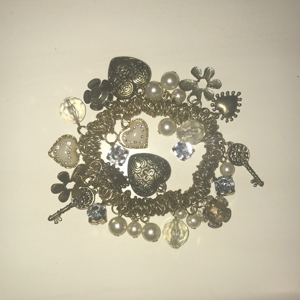 Cute Gold Charm Bracelet